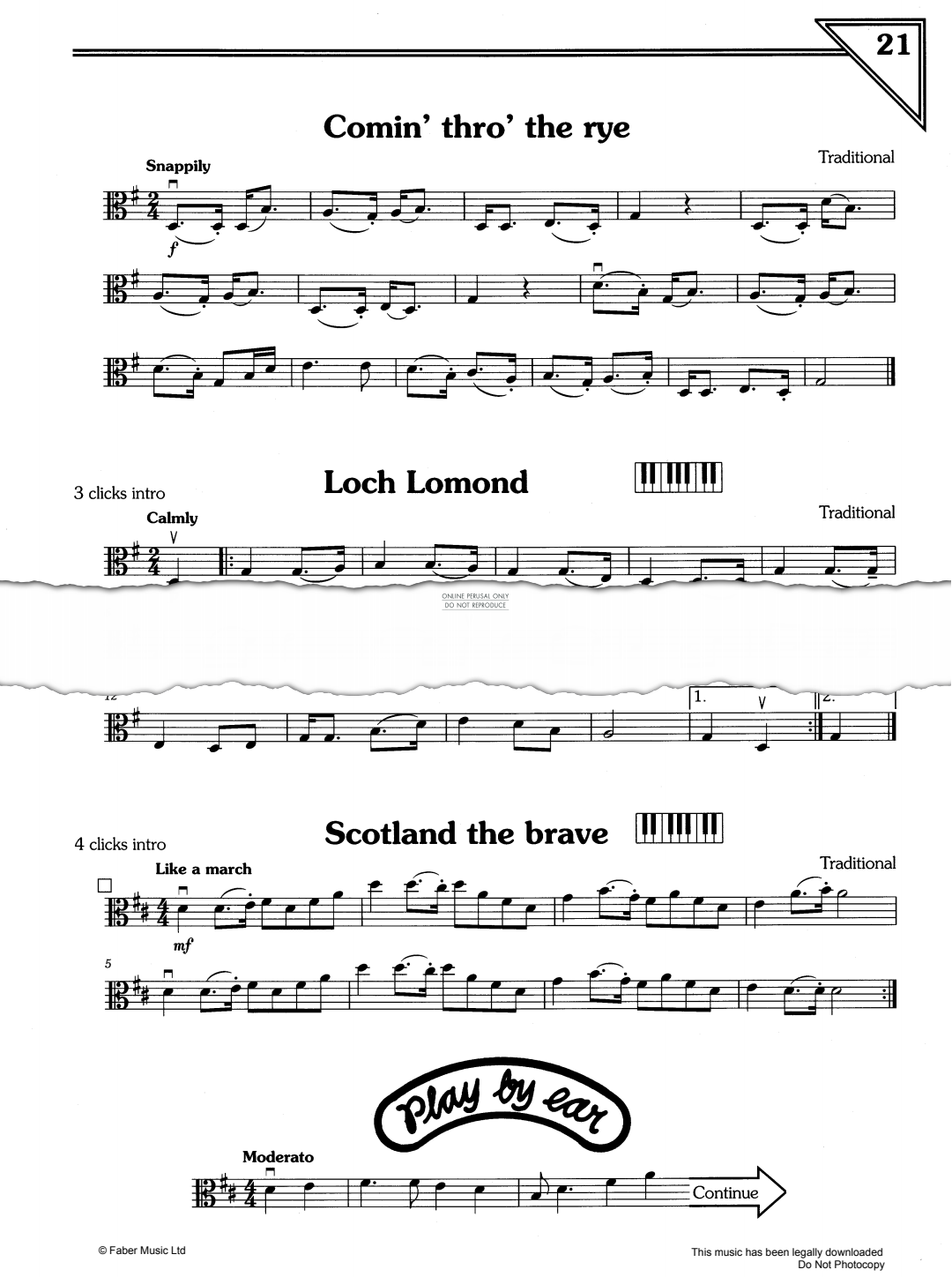 Product gallery: Page 1 of 1 Comin' Thro' The Rye/Loch Lomond/Scotland The Brave, Traditional