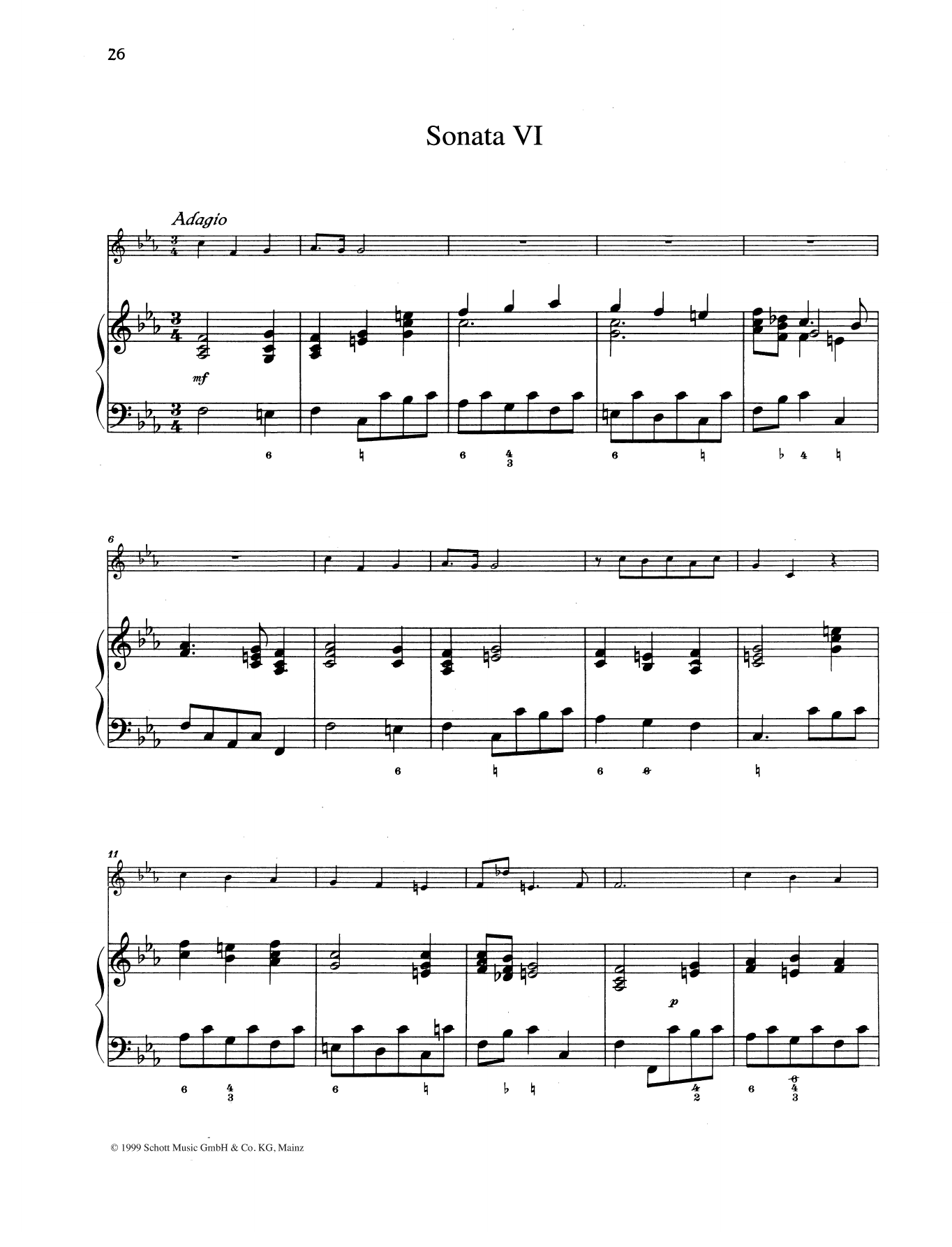 Produktbild zu: Sonata No. 6