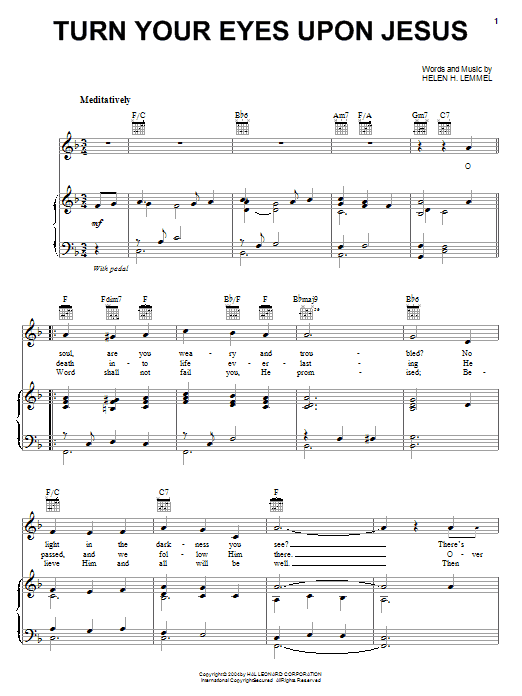 Produktbild zu: Turn Your Eyes Upon Jesus