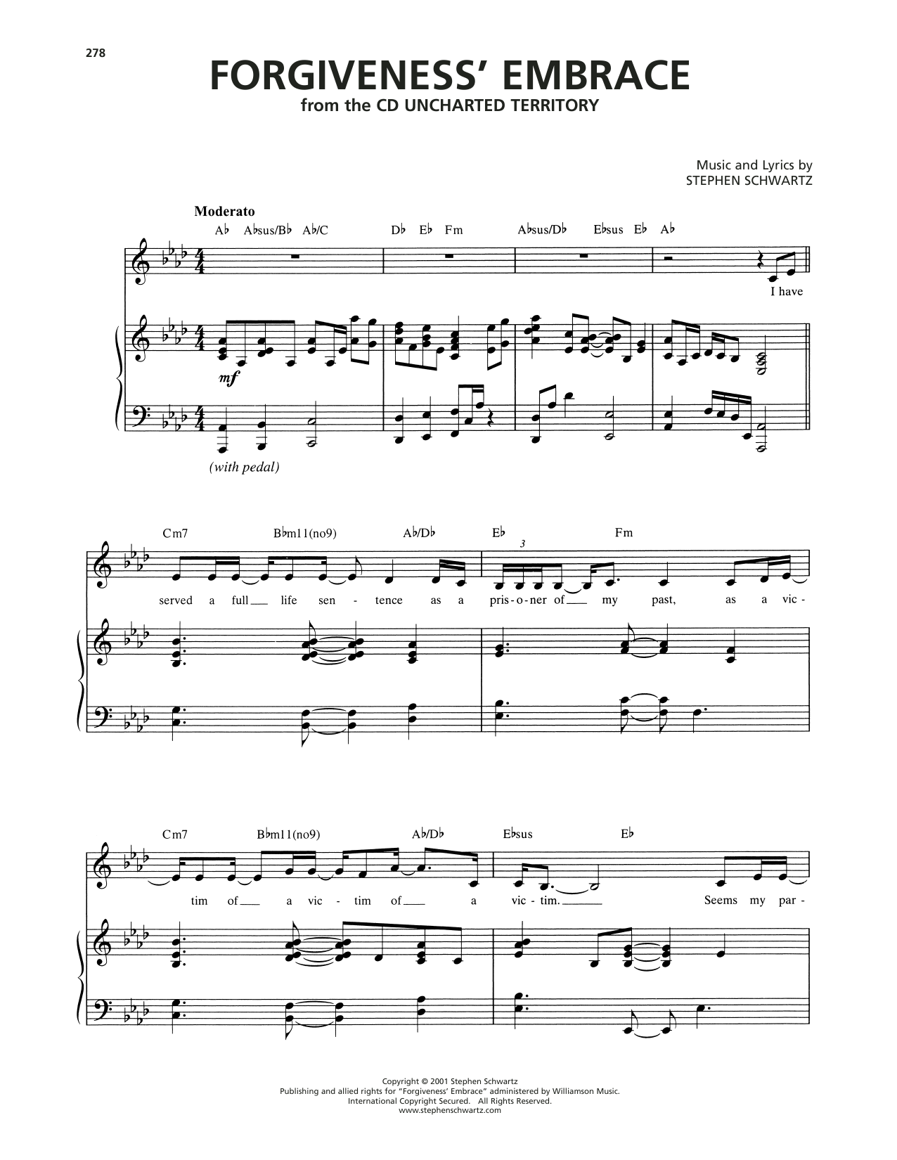 Produktgalerie: Seite 1 von 1 Forgiveness' Embrace, Stephen Schwartz, Gesang, Klavier