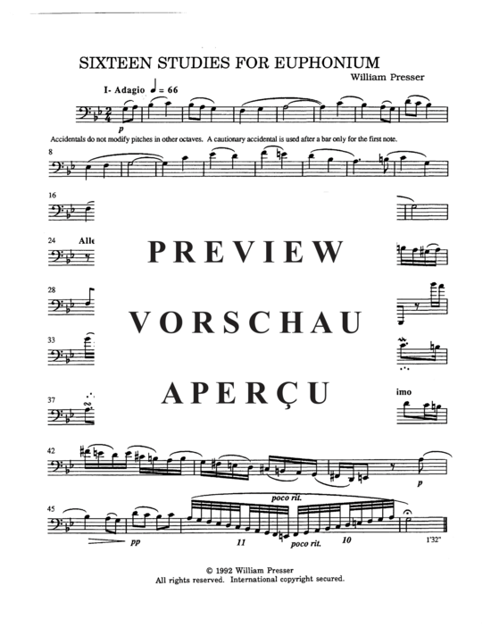 Product gallery: Page 5 of 21 Sixteen Studies , , (Euphonium Solo)