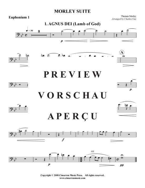 Product gallery: Page 8 of 21 Morley Suite 4 Stücke , , (Tuba Quartet: 2x Baritone, 2xTuba)