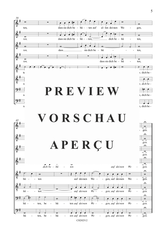 Produktgalerie: Seite 6 von 6 Denn er hat seinen Engeln befohlen über dir - Psalm 91 (Klassiker der Chormusik), , Gemischter Chor 8-stimmig
