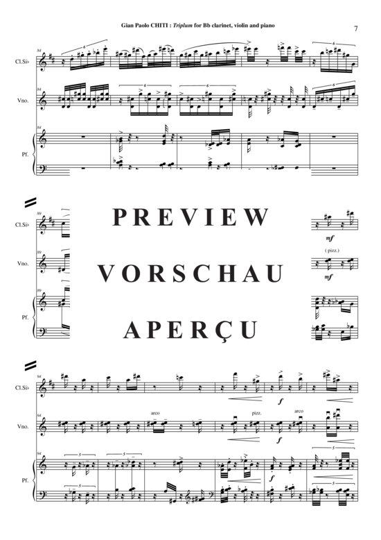 Product gallery: Page 8 of 21 Triplum , , (clarinet in Bb, violin + piano)