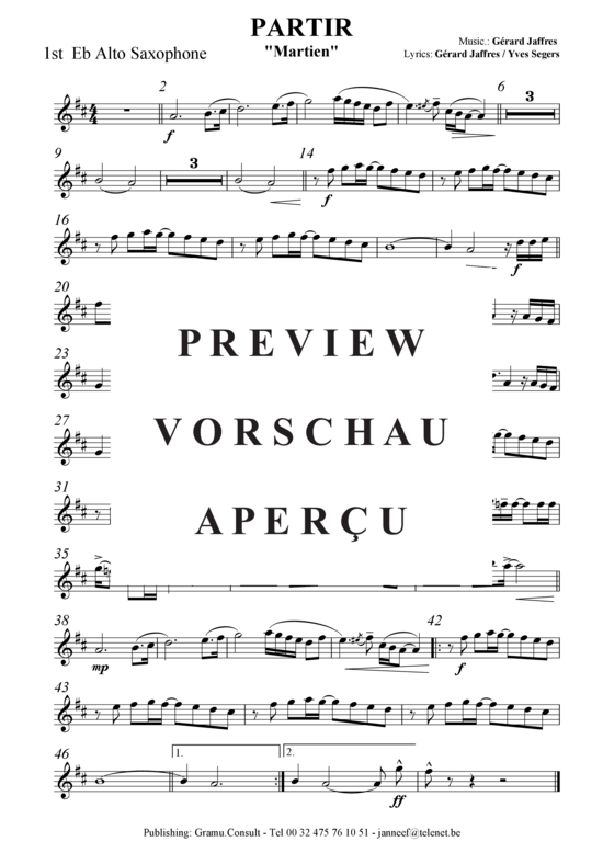 Produktgalerie: Seite 20 von 21 Partir , Jaffres, Gerard, (Orchester)