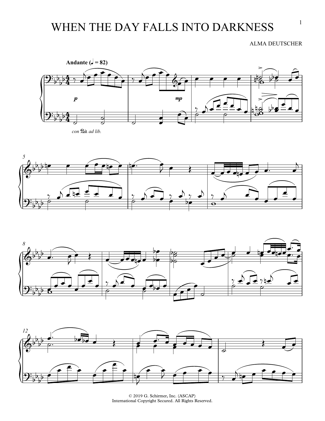Produktbild zu: When The Day Falls Into Darkness (from Cinderella)