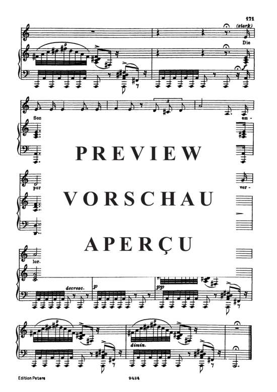 Product gallery: Page 4 of 4 Die Stadt, D.957-11 (Schwanengesang), , Low Voice and Piano