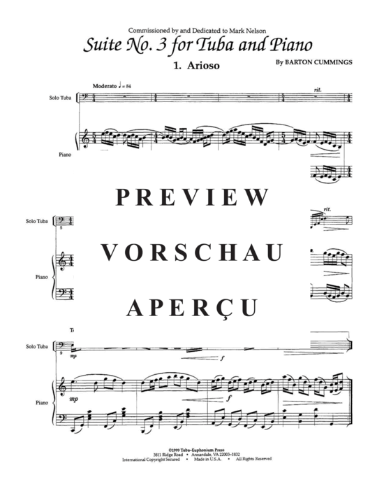 Produktgalerie: Seite 6 von 21 Suite No. 3 , , (Tuba + Klavier)