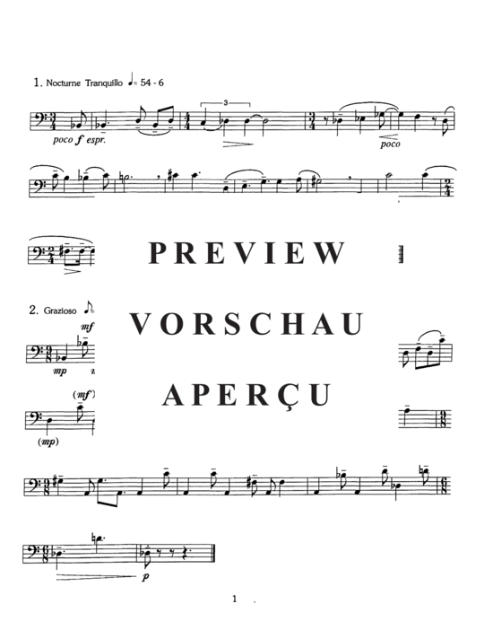 Product gallery: Page 5 of 16 Nocturne Etudes , , (Euphonium Solo)