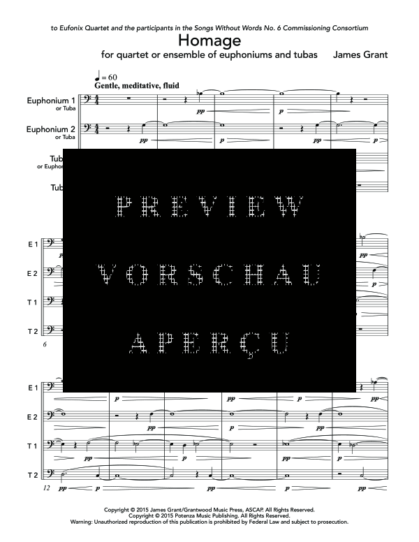 Product gallery: Page 7 of 11 Homage, , (Tuba Quartett EETT)