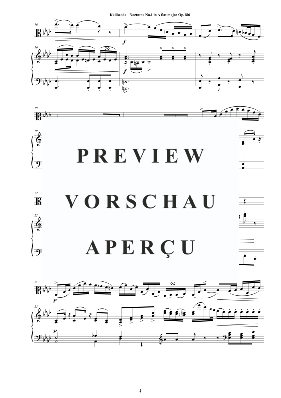 Produktgalerie: Seite 5 von 11 Sechs Nocturnes Op.186, , Viola und Klavier