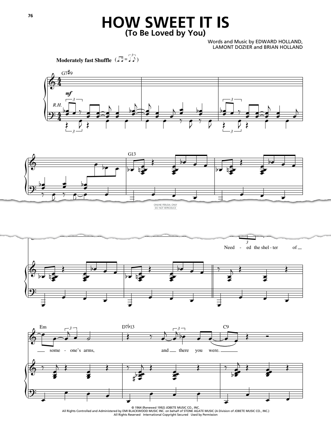 Produktbild zu: How Sweet It Is (To Be Loved By You)