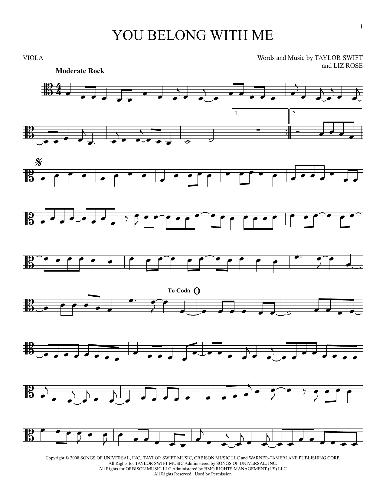 Product gallery: Page 1 of 1 You Belong With Me (Taylor's Version), Taylor Swift