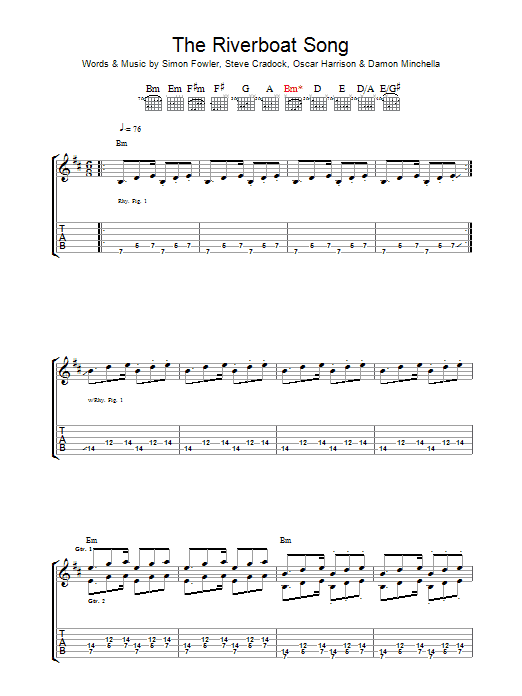 Produktgalerie: Seite 1 von 1 The Riverboat Song, Ocean Colour Scene, Gitarre