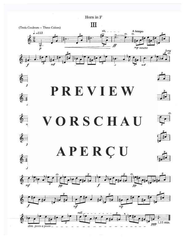 Produktgalerie: Seite 5 von 5 Three Pieces, , Horn in F