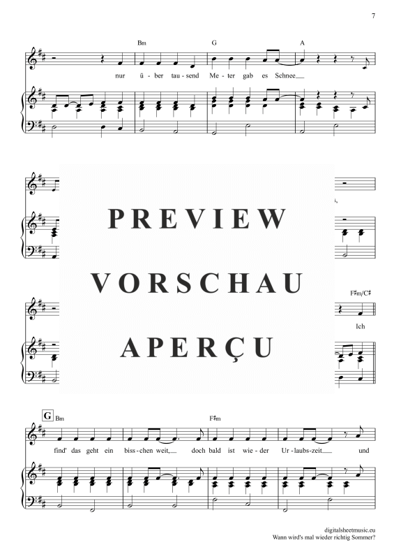 Product gallery: Page 8 of 9 Wann wird’s mal wieder richtig Sommer , Carrell, Rudi, Klavier, Gesang & Akkorde