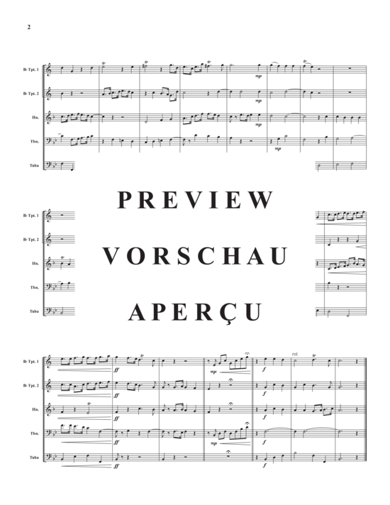 Produktgalerie: Seite 4 von 10 Trumpet Voluntary , , (Blechbläser Quintett)