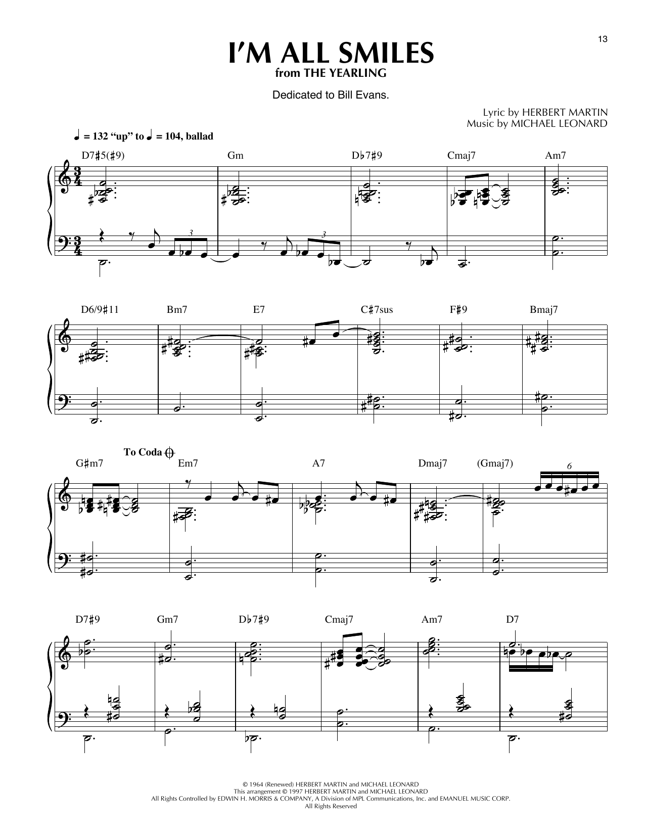 Product gallery: Page 1 of 1 I'm All Smiles (from The Yearling) (arr. Thomas Coppola), Herbert Martin