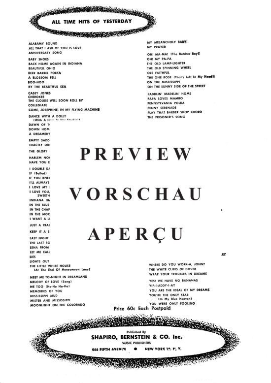 Produktgalerie: Seite 6 von 8 You're The Only Star (In My Blue Heaven) , Popular Standard, (Klavier und Gesang)
