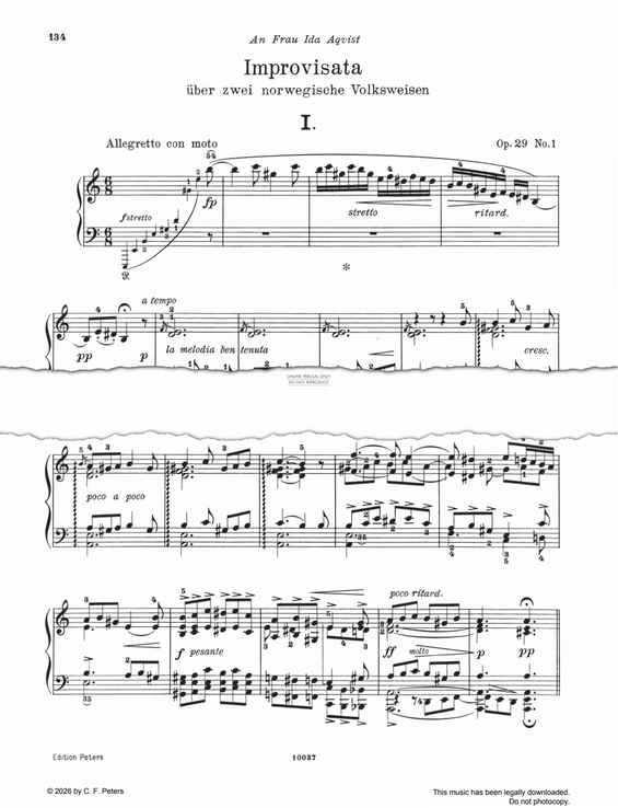 Produktbild zu: Improvisata, Allegretto con moto