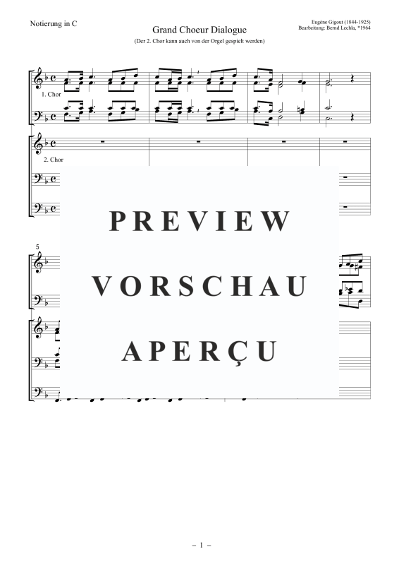 Produktgalerie: Seite 2 von 11 Grand Choeur Dialogue, , Posaunenchor