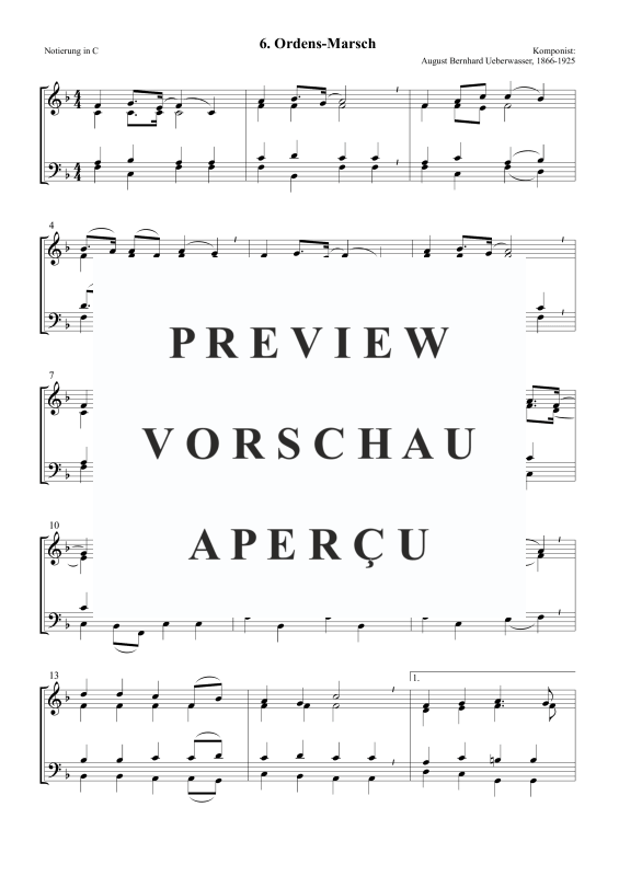 Produktgalerie: Seite 2 von 5 Ordens-Marsch, , Posaunenchor