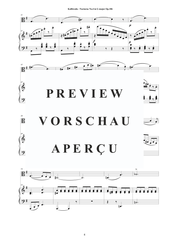 Produktgalerie: Seite 5 von 11 Nocturne Nr.4 Op.186, , Viola und Klavier