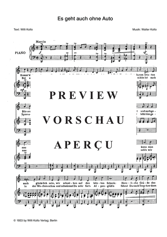 Produktgalerie: Seite 4 von 4 Es geht auch ohne Auto, 	, Klavier und Gesang