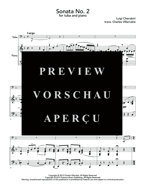 Produktgalerie: Seite 5 von 11 Sonata No. 2, , (Tuba und Klavier)