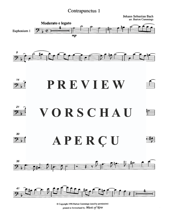 Produktgalerie: Seite 9 von 11 Contrapunctus I, , Tuba Quintett EETTT