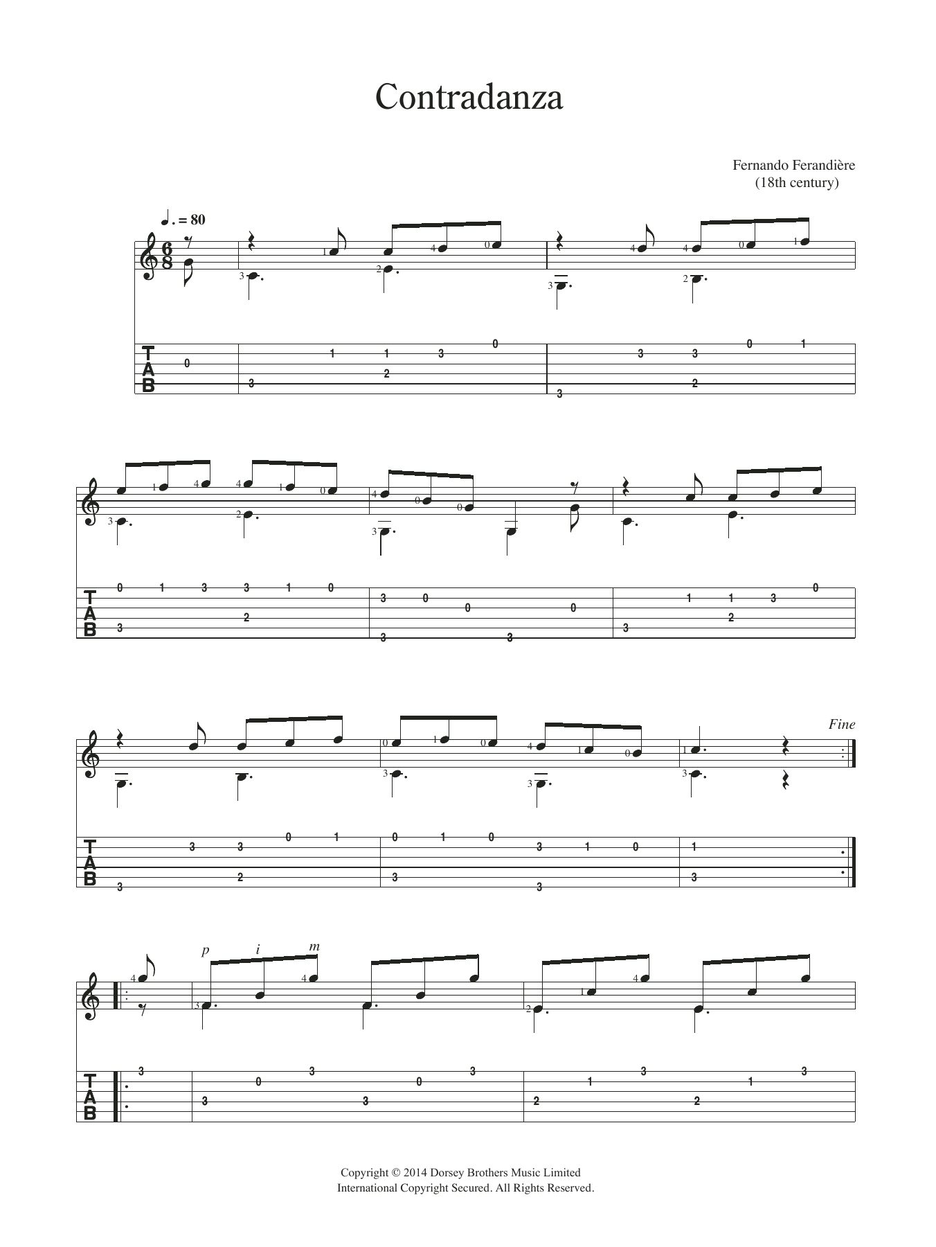 Product gallery: Page 1 of 1 Contradanza, Fernando Ferandiere
