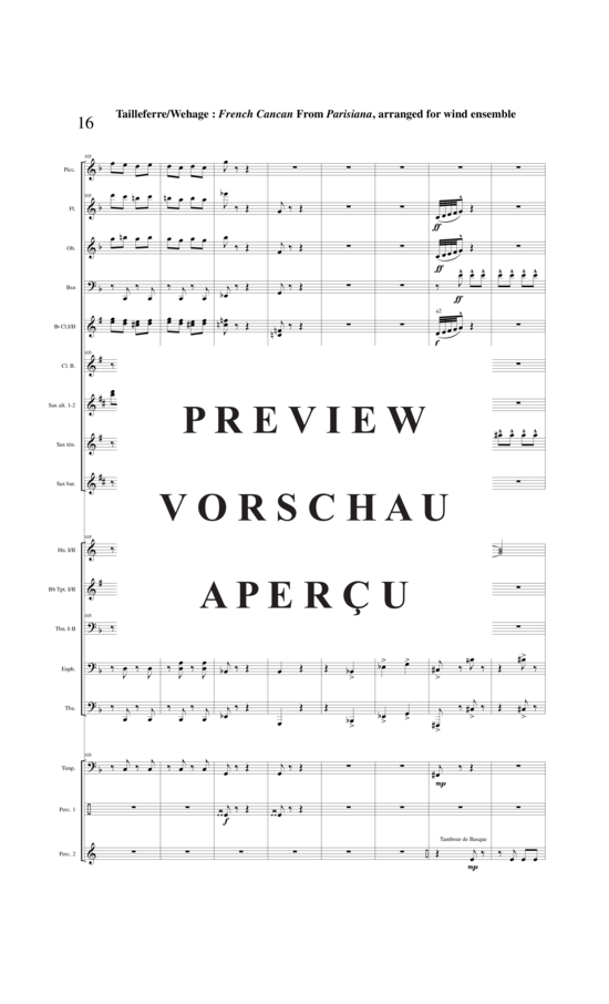 Product gallery: Page 17 of 21 Final : Galop French Cancan from Parisians , , (mixed ensemble/woodwinds and brass + percussion)