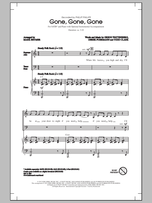 Product picture to: Gone, Gone, Gone