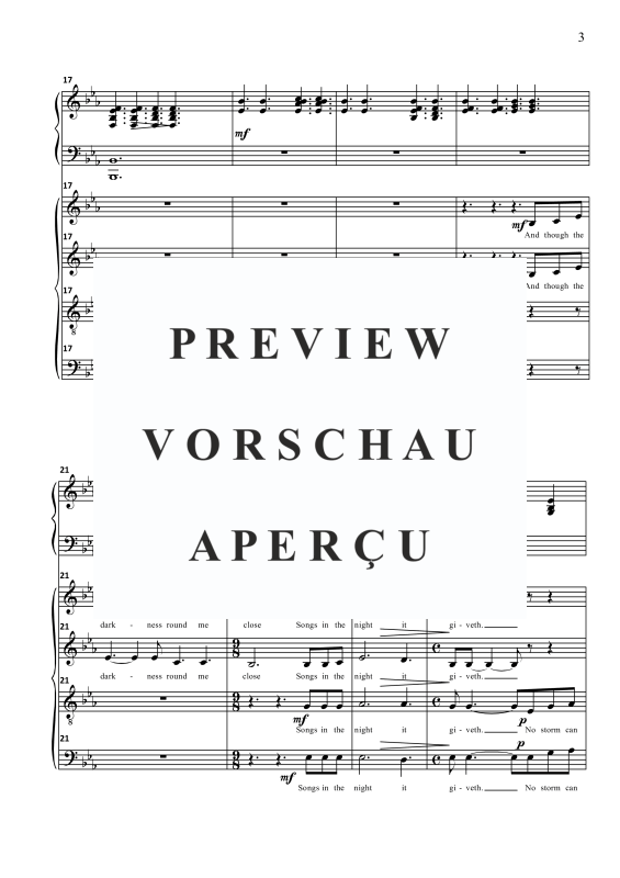 Produktgalerie: Seite 4 von 8 How can I keep from singing, , Gemischter Chor und Klavier