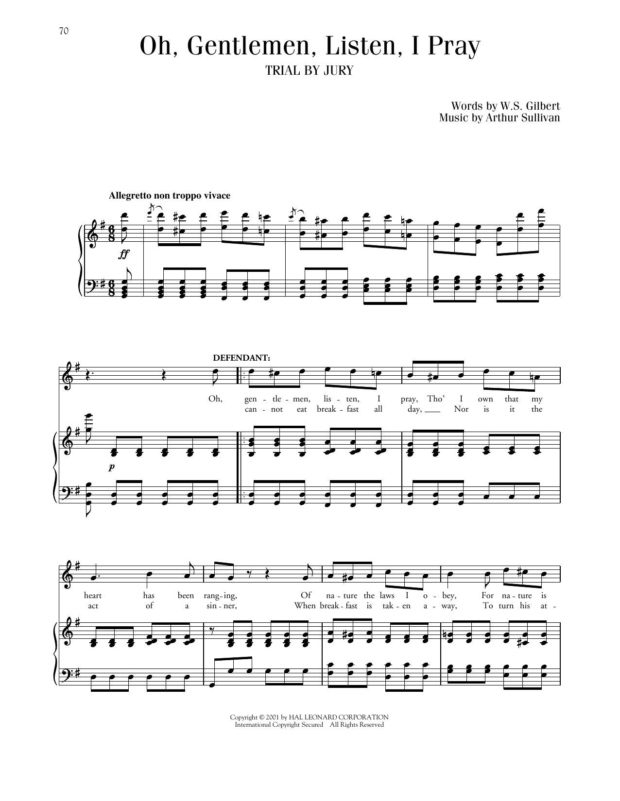 Product picture to: Oh, Gentlemen, Listen, I Pray (from Trial By Jury)