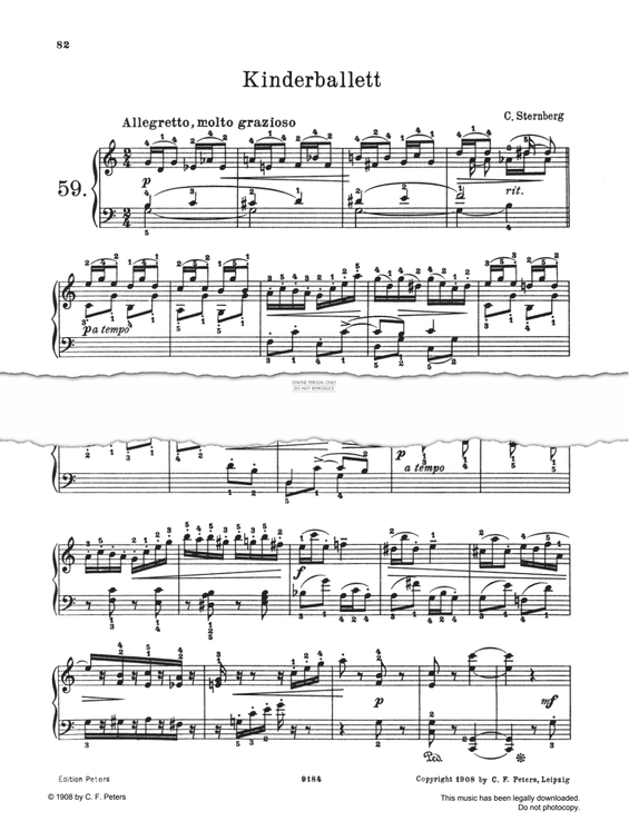 Produktgalerie: Seite 1 von 1 Kinderballett C-major, C Sternberg, Klavier