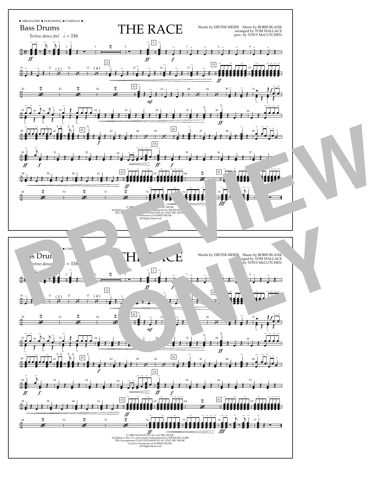 Product picture to: The Race - Bass Drums