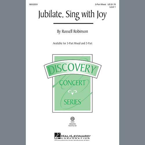 cover: Jubilate, Sing With Joy, Russell Robinson, Chor