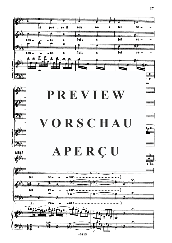 Produktgalerie: Seite 6 von 11 Non v ha sguardo cui sia dato, , Sopran und Klavier