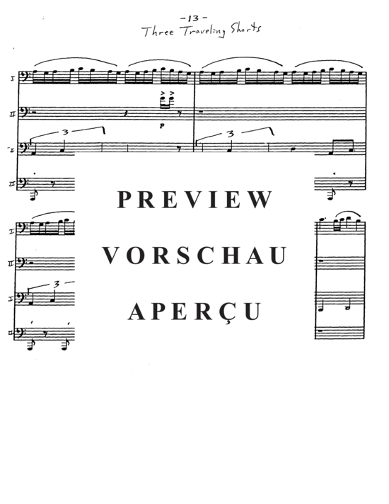Product gallery: Page 15 of 21 Three Traveling Shorts , , (Tuba Quartett EETT)