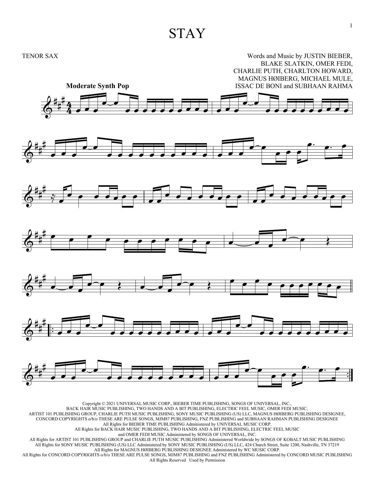 Product gallery: Page 1 of 1 Stay (feat. Justin Bieber), The Kid LAROI