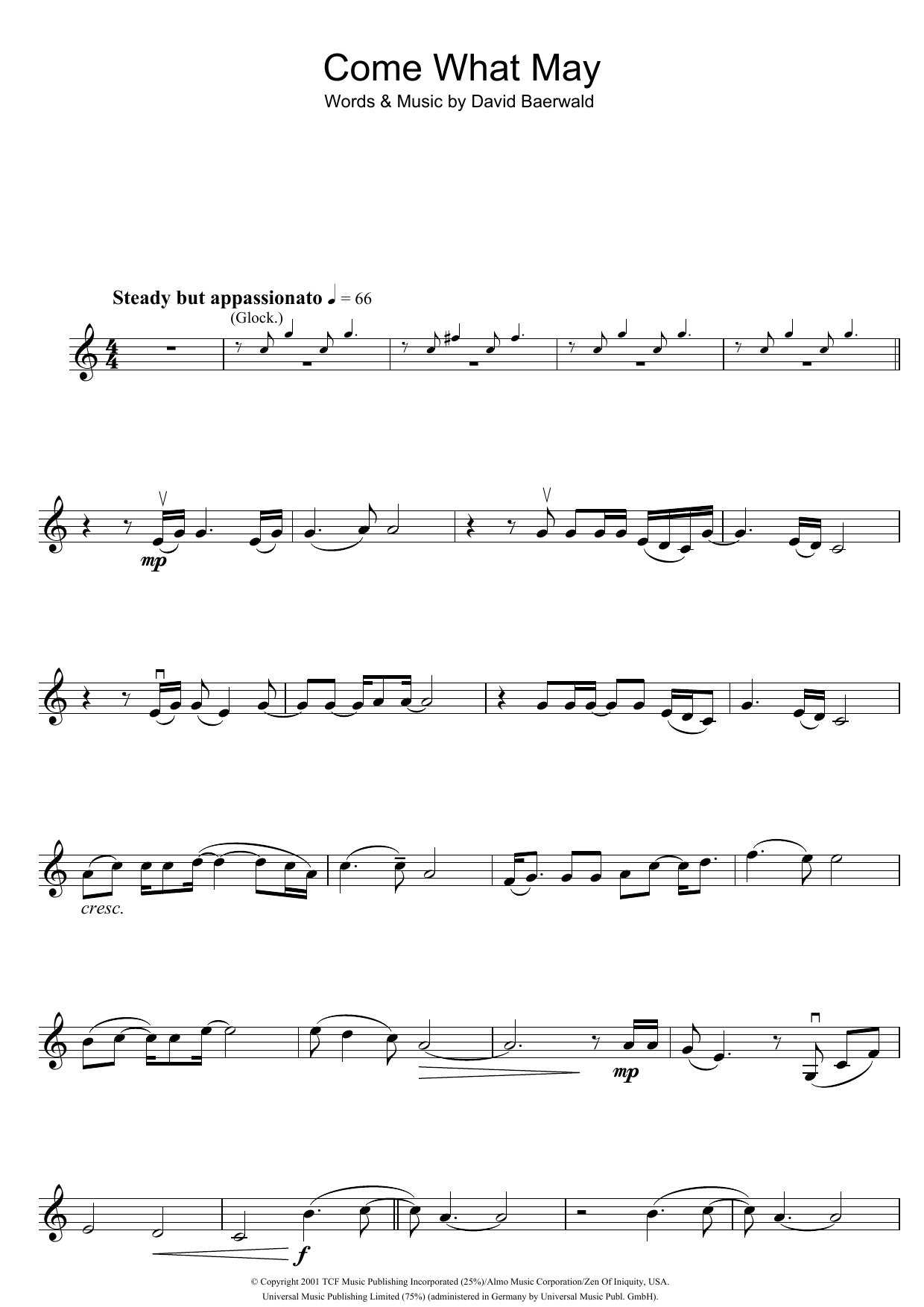 Produktbild zu:  Come What May (from Moulin Rouge) - Nicole Kidman & Ewan McGregor