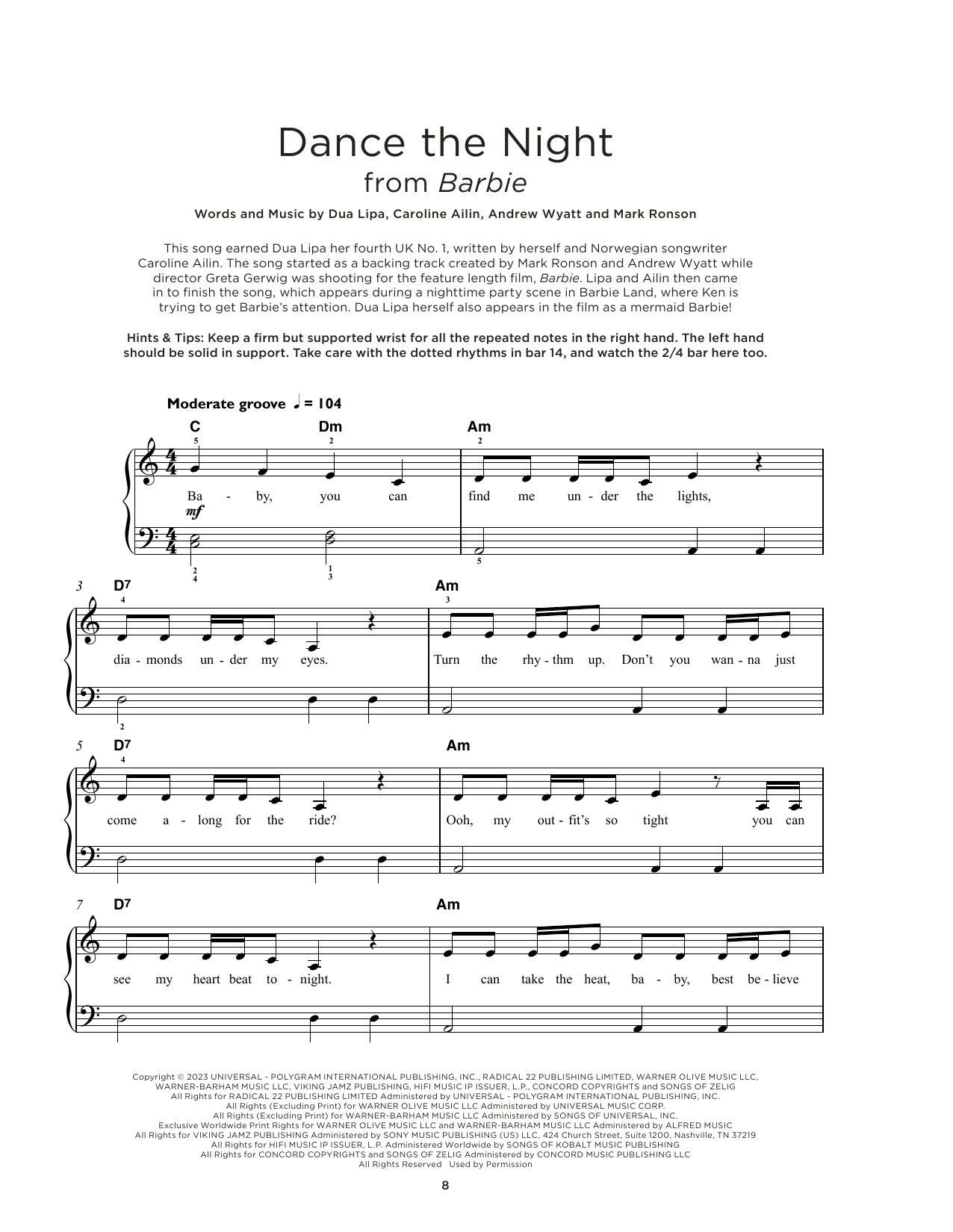 Produktbild zu:  Dance The Night (from Barbie The Album) - Dua Lipa