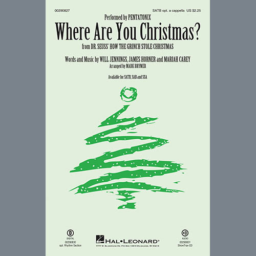 cover: Where Are You Christmas? (from How The Grinch Stole Christmas) (arr. Mark Brymer), Pentatonix, Chor