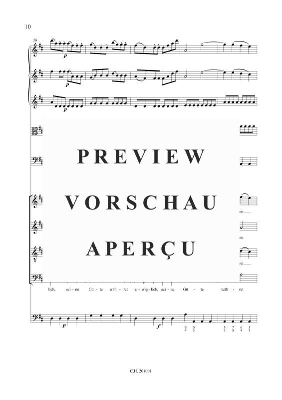 gallery: Danket dem Herrn (Psalm 118), , Gemischtes Ensemble SATB, Streicher Quartett, Violone und BC