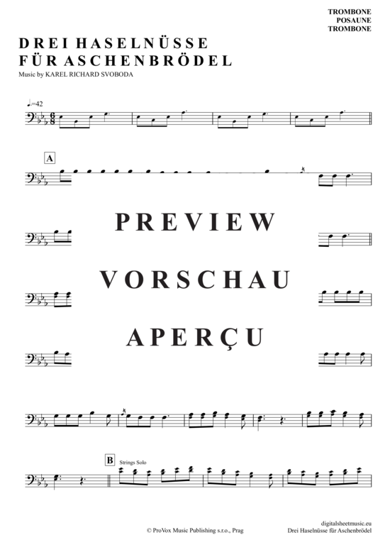 gallery: Drei Haselnüsse Für Aschenbrödel , Svoboda, Karel, (Posaune / Bariton)