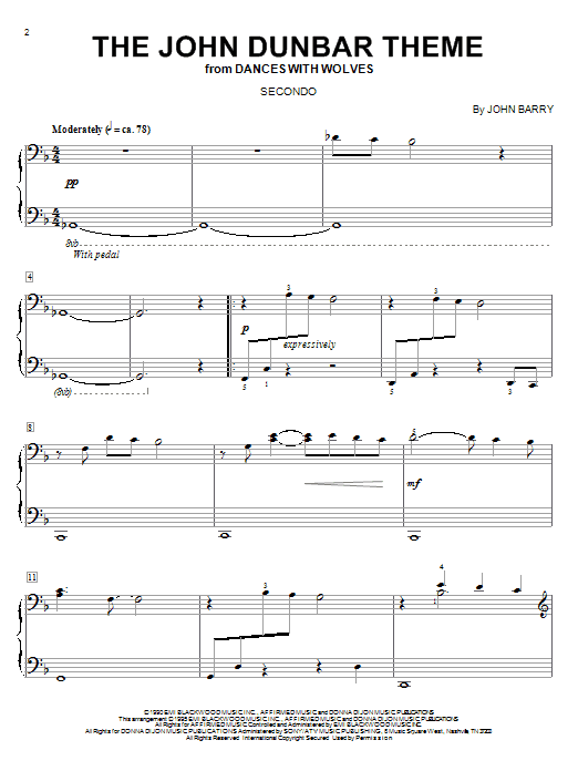 Product picture to:  The John Dunbar Theme - John Barry