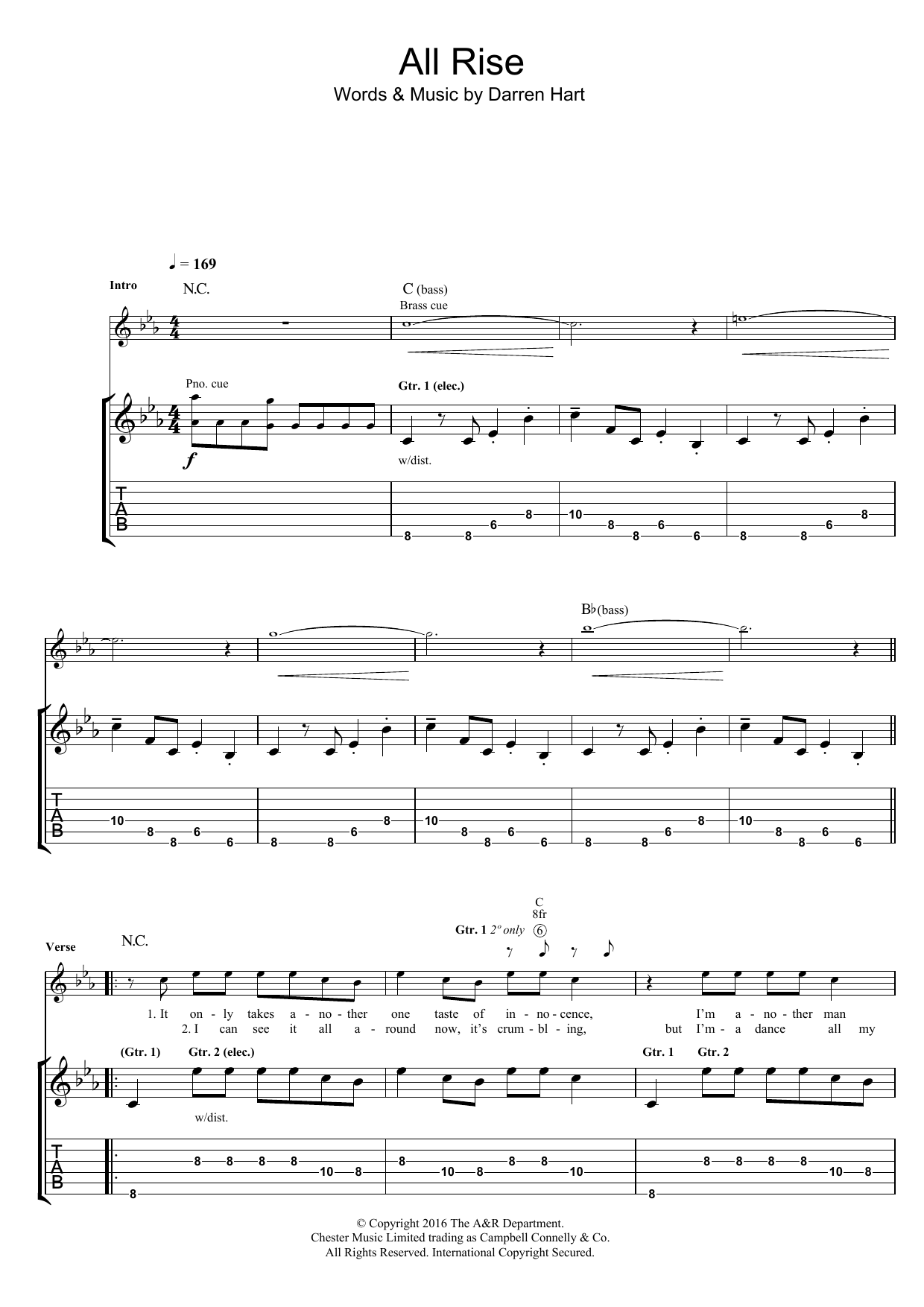 Produktgalerie: Seite 1 von 1 All Rise (Play It Cool), Harts, Gitarre