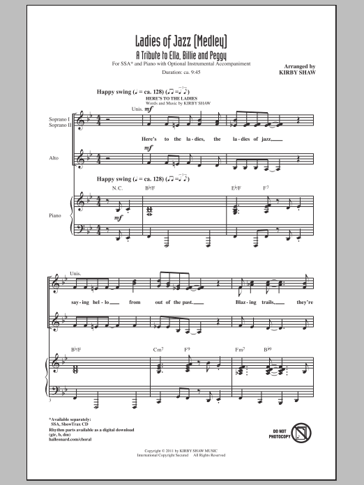 Produktgalerie: Seite 1 von 1 Ladies Of Jazz (Medley), Kirby Shaw, Chor