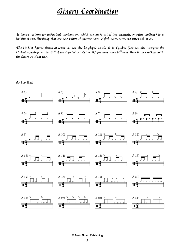 Produktgalerie: Seite 1 von 11 Groove-Coordination for Drumset Volume 1, , Drum Set - Pop Edition